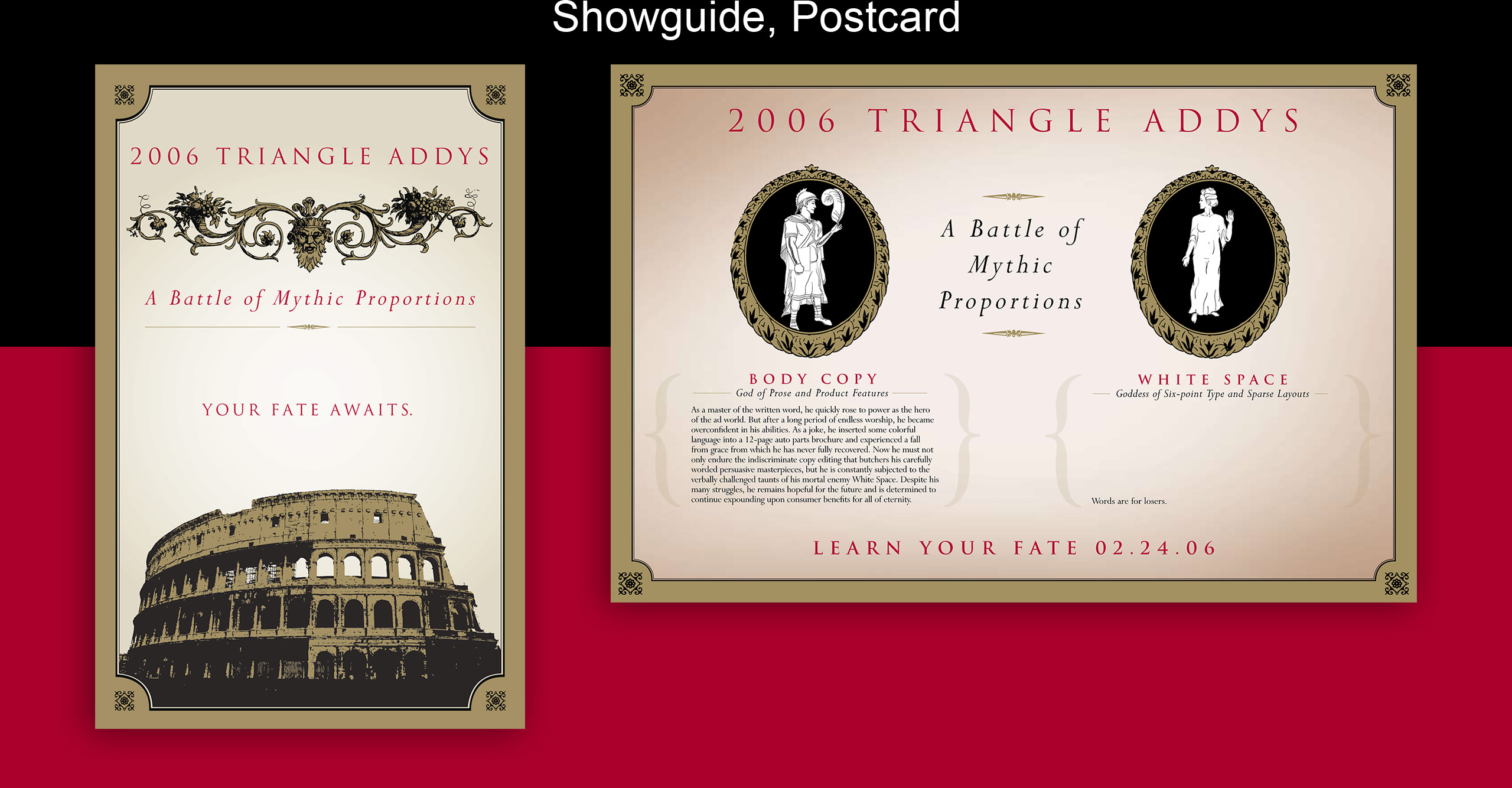 addys showguide and postcard