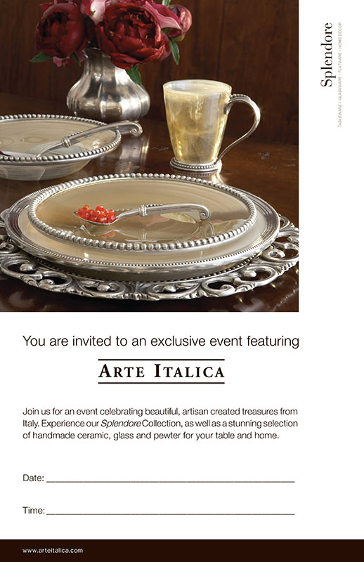 Layout of Arte Italica Splendore collection poster